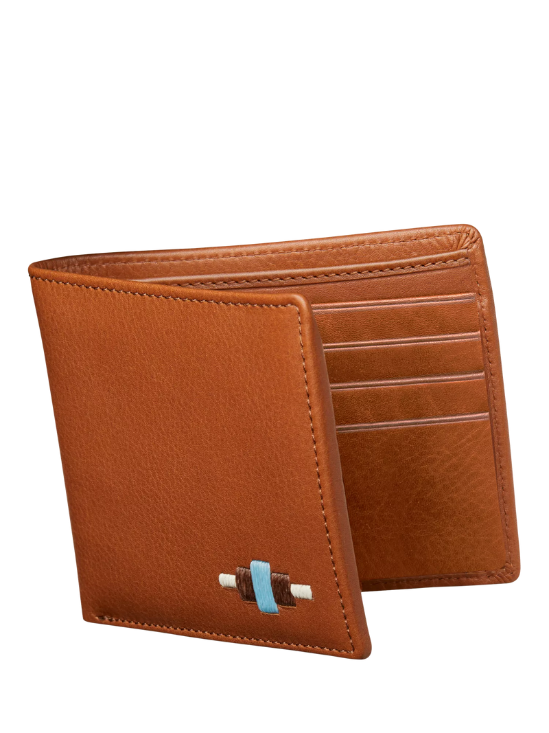 Pampeano Dinero Leather Card Wallet, Tan, One Size