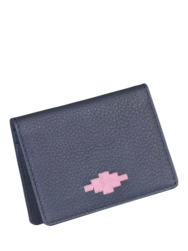 Pampeano Pase Leather Wallet, Navy, One Size