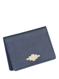 Pampeano Pase Leather Wallet, Navy/Cream, One Size