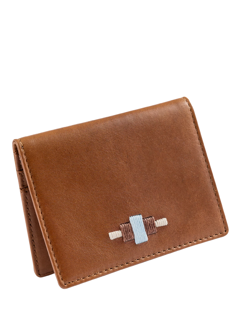 Pampeano Pase Leather Wallet, Tan, One Size