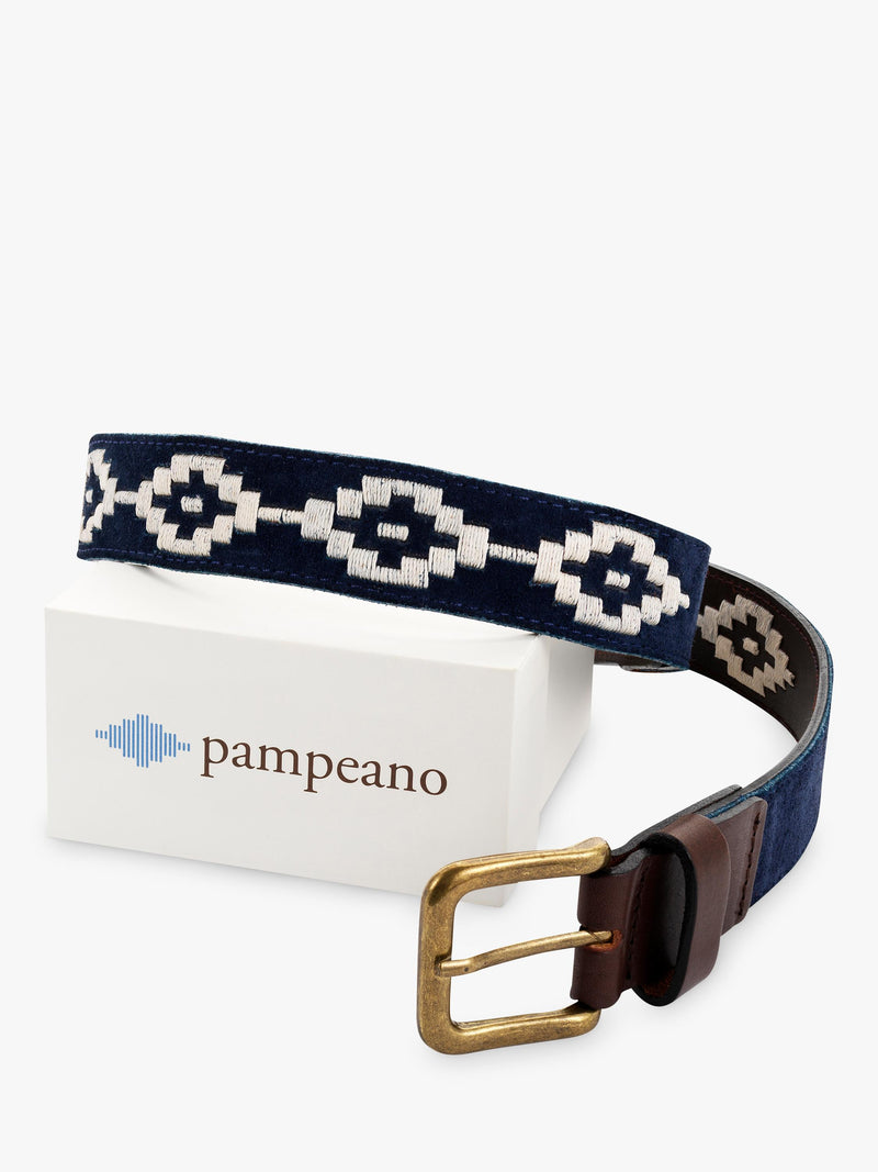 Pampeano leather and suede belt Confianza, UK version