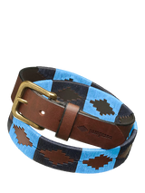 John Lewis Pampeano Azules Leather Belt Dark Blue/Light Blue- Buy online at McGrocer