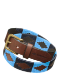 Pampeano Azules Gürtel dunkelblau hellblau, UK Version