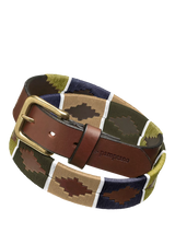 John Lewis Pampeano Caza Leather Belt, Green- Buy online at McGrocer