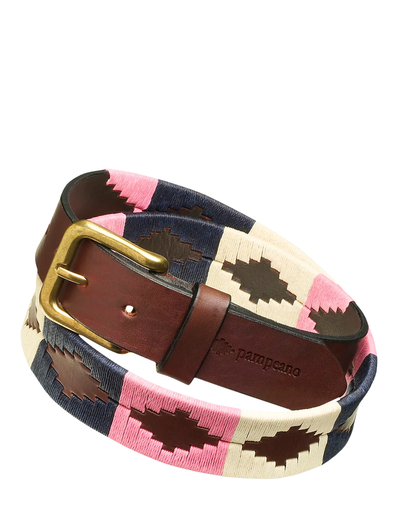 Pampeano Dulce belt blue cream pink (British brand)