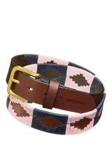 John Lewis Pampeano Hermoso Leather Belt, Brown/Blue/Pink- Buy online at McGrocer