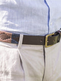Pampeano Jefe Ledergürtel Blau Braun - Britisches Produkt