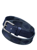John Lewis Pampeano Ondas Leather Belt, Blue- Buy online at McGrocer