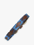 Pampeano Azules leather dog collar blue (British brand)