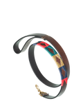 Pampeano Navidad hand-stitched leather dog lead (British brand)
