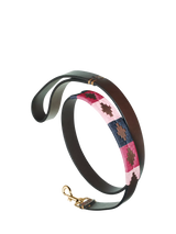 John Lewis Pampeano Petalo Leather Dog Lead, Pink/Blue, 115cm- Buy online at McGrocer