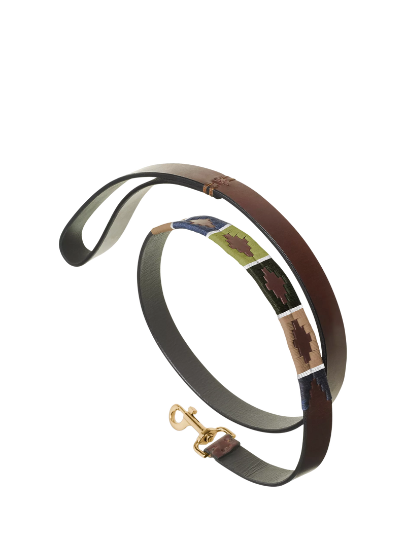 Pampeano Caza leather dog lead 115cm, UK version