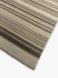 Gooch Luxury spice chilli stripe wool rug (British brand)