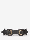 THE KOOPLES double buckle leather belt black (British brand)