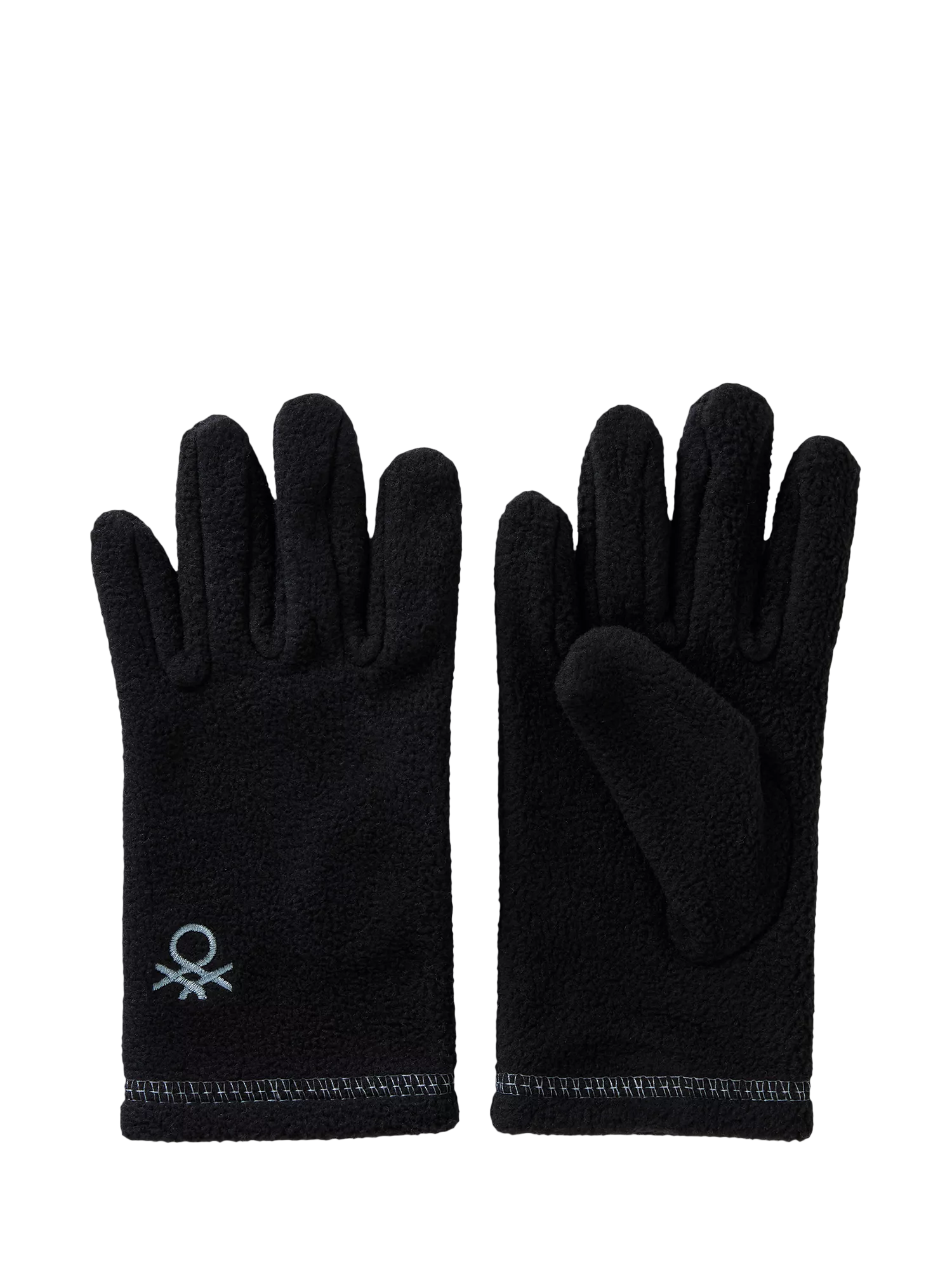 Benetton Kids' Fleece Gloves, Black - McGrocer