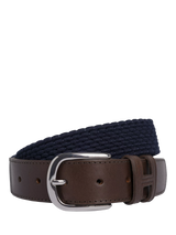 John Lewis Hackett London Braided Leather Tip Belt Burgundy Red- Buy online at McGrocer