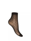 Charnos black diamond anklet socks one size (British brand)