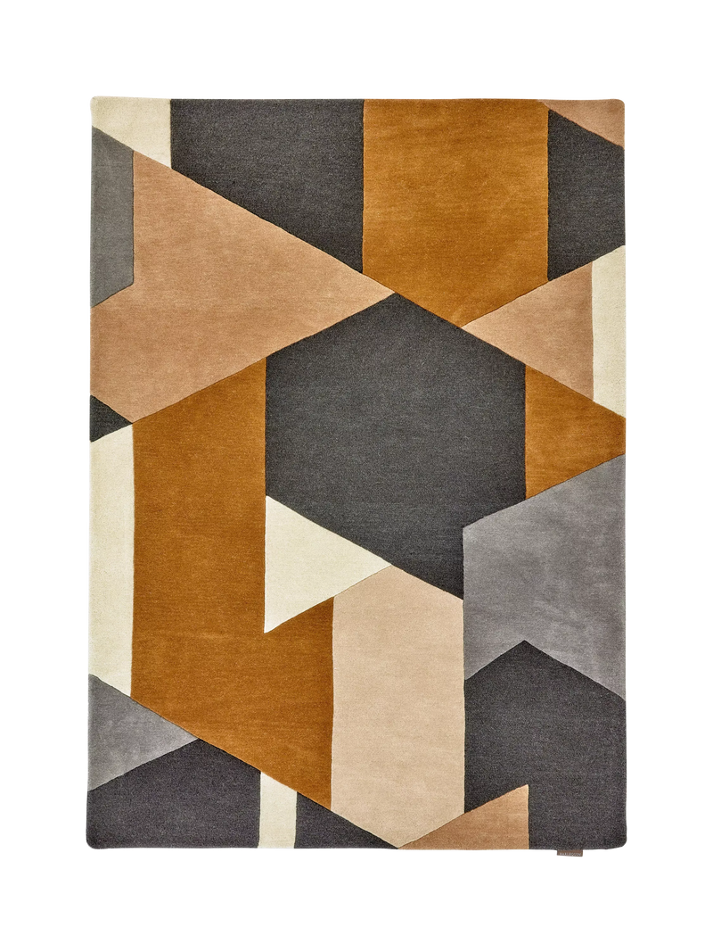 Harlequin Bodega geometrischer Teppich aus reiner Wolle, mehrfarbig (britische Marke)