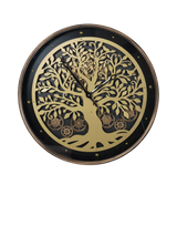 John Lewis Libra Interiors Viking Tree Moving Dial Wall Clock, Black/Natural- Buy online at McGrocer