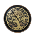 Libra Interiors wall clock with gold tree silhouette 80cm - British product