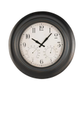 Libra Interiors wall clock with temperature and humidity 53cm - British product