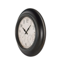 Libra Interiors wall clock with temperature and humidity 53cm - British product
