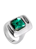 UNOde50 Art Ser Magnetica crystal ring silver plated, imported from the UK
