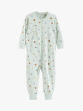 Lindex baby fox sleepsuit Light Aqua , UK version