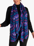 chesca Mosaic Floral scarf in viscose (British brand)