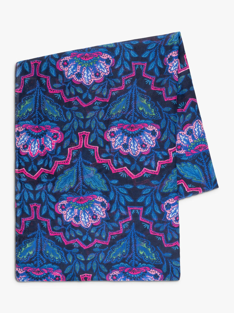 chesca Mosaic Floral scarf in viscose (British brand)