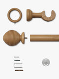 Bienenkorb-Gardinenstangen-Set aus Holz von John Lewis 35mm (britische Marke)