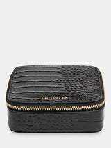 John Lewis Whistles Aelia Leather Jewellery Box, Black- Buy online at McGrocer