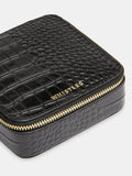 Whistles leather jewellery box black compact, UK version