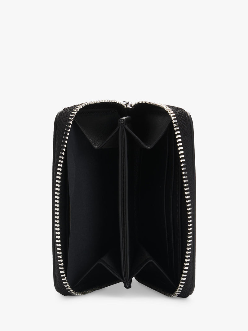 BOSS black textured faux leather wallet, imported from the UK