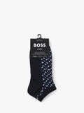 BOSS Sneaker-Socken, 2er-Pack, Marineblau, Multi, UK-Version