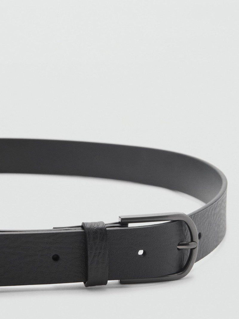 Mango Bolonia leather belt black - British product