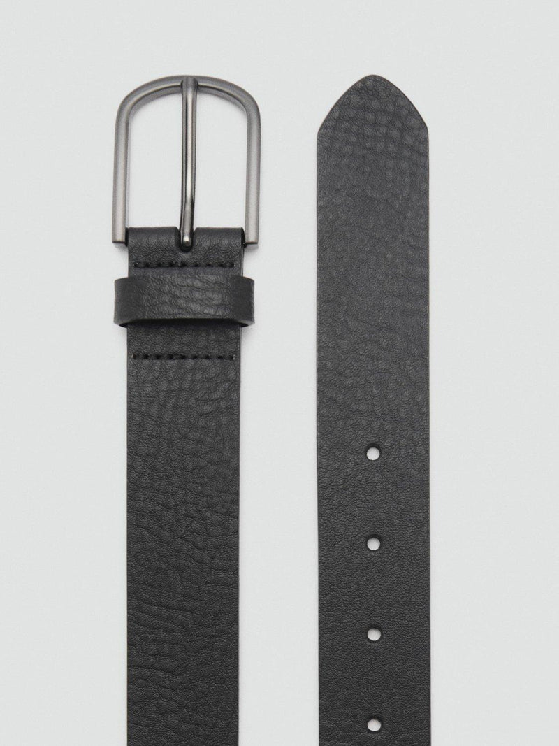 Mango Bolonia leather belt black - British product