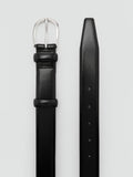Mango leather belt black, imported from the UK