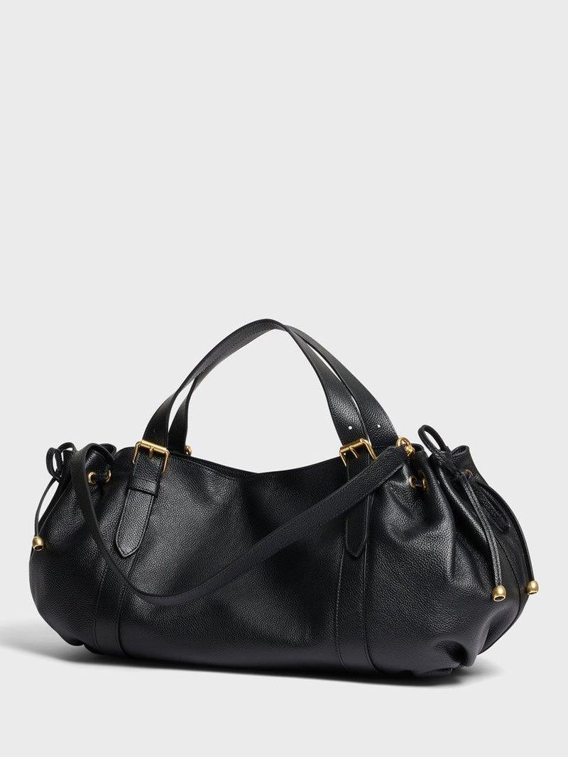 Gerard Darel 24H leather shoulder bag black, UK version
