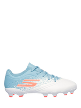 John Lewis Skechers Soccer Razor 1.5 Youth FG Football Boots, White/Turquoise- Buy online at McGrocer