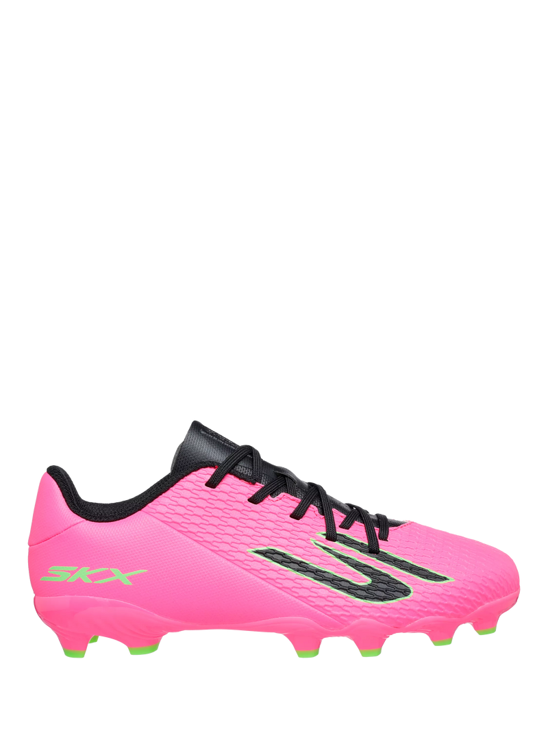 Skechers SKX_2 youth football boots pink and black, UK version