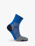 Hilly ankle running socks Cobalt/Iron, UK version