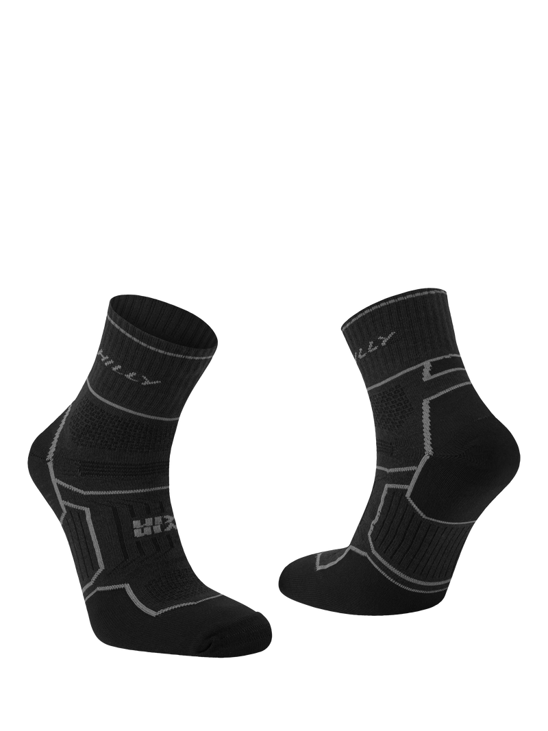Hilly Twin Skin anklet running socks black - imported from the UK