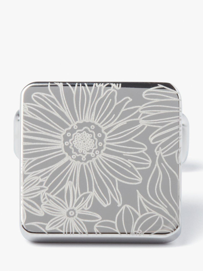 Simon Carter Daisy Cufflinks silver - British product