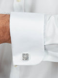 Simon Carter Daisy Cufflinks silver - British product