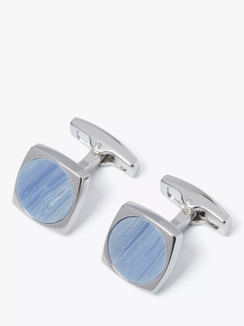 Simon Carter Largo blue lace agate cufflinks, imported from the UK