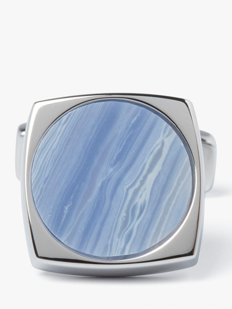 Simon Carter Largo blue lace agate cufflinks, imported from the UK