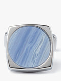 Simon Carter Largo blue lace agate cufflinks, imported from the UK