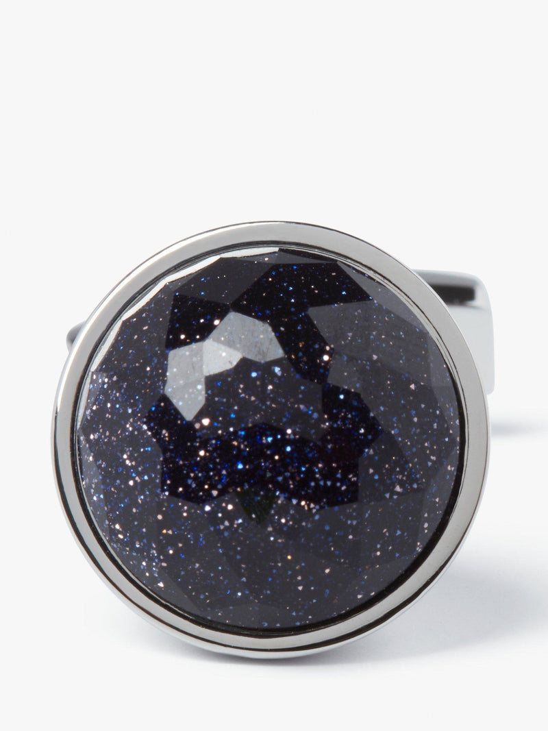 Simon Carter Rondo cufflinks with blue goldstone (British brand)