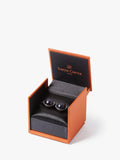 Simon Carter Rondo cufflinks with blue goldstone (British brand)